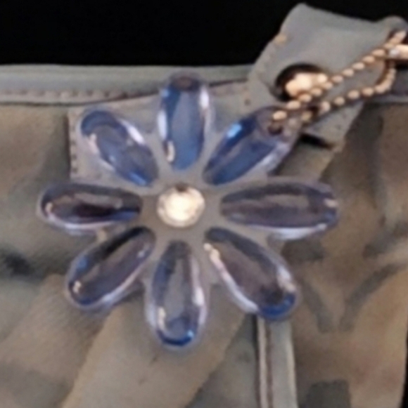 COACH Sky Blue Messenger Signature 'C' Design Crossbody Bag No. C1182-F16550 - Picture 7 of 7